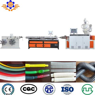 China PA-PET elektrisches PVC-Rohr, das Maschine einzelne Wand gewölbte Rohr-Verdrängungs-Plastikmaschine herstellt zu verkaufen