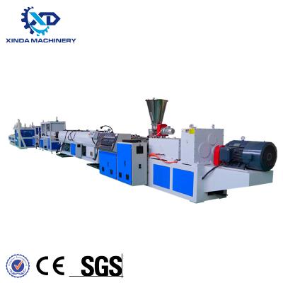 China SJ-75/30 Plastic Pipe Making Machine With 2 Extruder Barrel Cooling Zone en venta