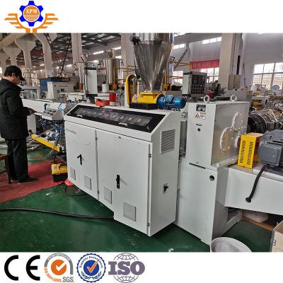 China 250 To 630MM PVC Pipe Extrusion Line Conical Twin Screw Plastic Pipe Production Line for sale