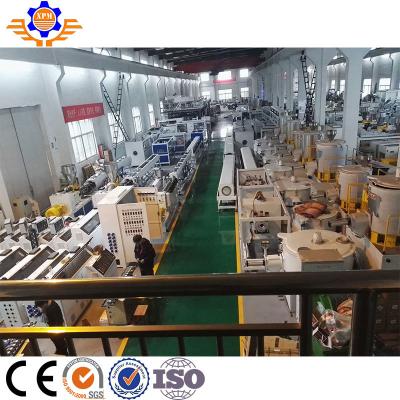 China 15AC PVC Pipe Extrusion Line Plastic Pipe Making Machines With Saw Blade Cutting for sale