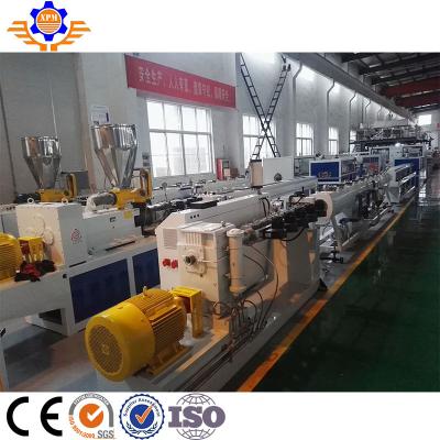 China 20 - 63MM PE Pipe Extrusion Line Vacuum Calibration Sleeves 55KW Single Screw Plastic Extruder zu verkaufen