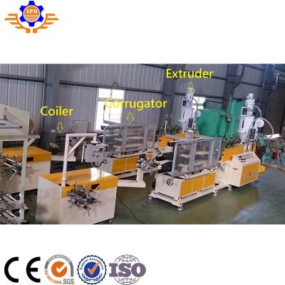 China HDPE PE Corrugated Pipe Making Machine Single Wall Corrugated Pipe Extrusion Line High Temperature Resistant for sale