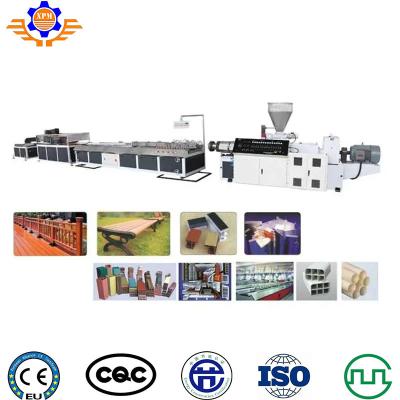 China 75kw Floor Profile Wpc Extrusion Line Line Plastic Wood Deck Pvc Floor Making Machine for sale