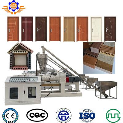 China 320Kg/H Plastic Wpc Pvc Window Profile Extrusion Line Upvc Door Frame Making Machine for sale