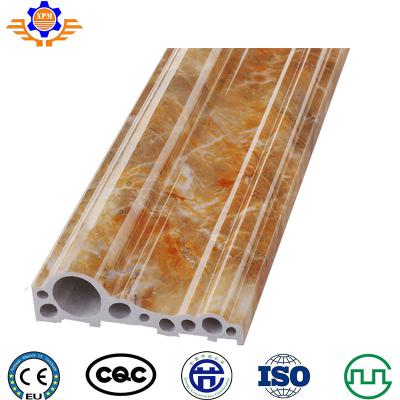 Chine chaîne de production de marbre artificielle de PVC 320Kg/HR machine en plastique d'extrusion de profil de PVC de profil de GV à vendre