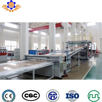 China cadena de producción de la hoja del mármol del Pvc de 1220m m cadena de producción plástica de la piedra del perfil protuberancia del mármol en venta