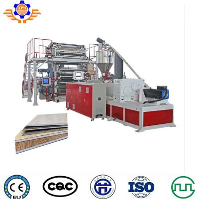 China 1000kg/H Spc Flooring Production Line Pvc Floor Making Machine Twin Screw Plastic Extruders for sale