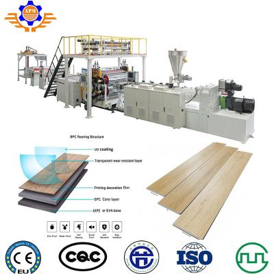 China 8mm Multi Layer SPC PVC Floor Extruder Making Machine Vinyl Plank Lvt Flooring Production Line for sale