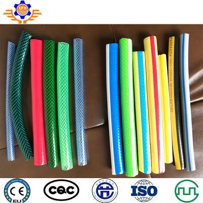 China Hdpe Garden Hose Pvc Pipe Extrusion Machine Line Three Layers PVC Fiber Reinforced Flexible Spiral for sale