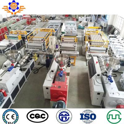 China Línea teja de la protuberancia del PVC ASA Three Layers Plastic Tile de tejado esmaltada que hace la máquina en venta
