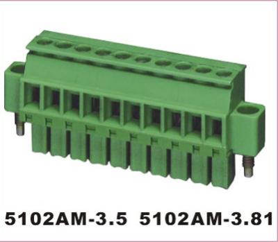 中国 Mounting Type Panel PCB Terminal Block Connector Insulation Resistance 1000MΩ 販売のため