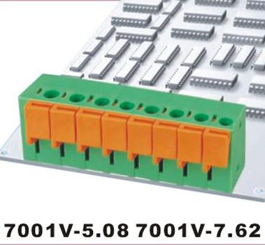 China 250V Voltage Rating Terminal Block with Screw/Spring Connector Type en venta
