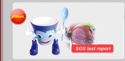 China Personalized SGS PP Plastic Ice Cream Bowls Anti Corrosion for sale