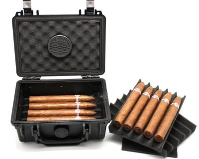 中国 Convenient Handle with Lock Closure for High Durability Plastic Cigar Case 販売のため