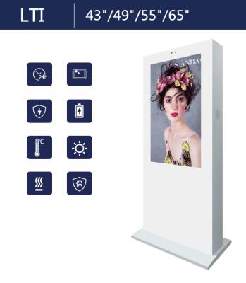 Cina Il chiosco dell'affissione a cristalli liquidi di IP65 Digital Signage 55 visualizza il chiosco diritto in vendita