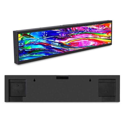 China Black 28in Stretched LCD Display 400cdm2 Stretched Bar Lcd for sale