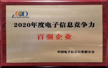 2020 Top 100 Most Competitive Electronic Information Firms in China - Lemass Optoelectronic Co., Ltd.