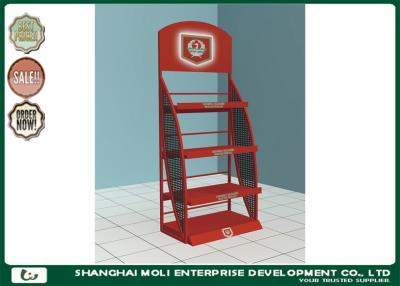 China Trade show , marketing promotion metal display racks for lubricating oil for sale