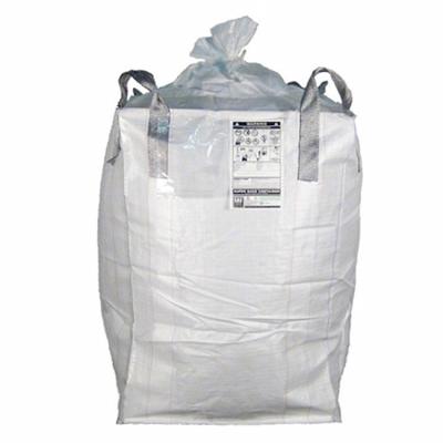 China Flat Bottom Fibc Jumbo PP Bags Breathable 1 Ton For Firewood Construction Cement for sale