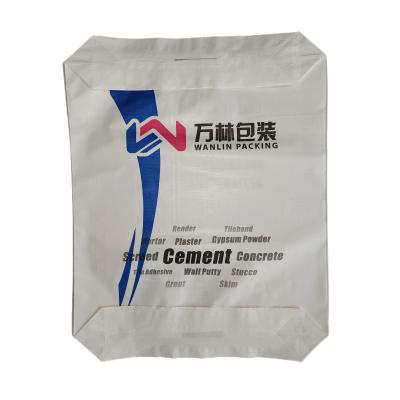 China Cement Tile Adhesive Wall Putty Packaging Bags Empty Poly Woven 25KG 40KG 50KG for sale