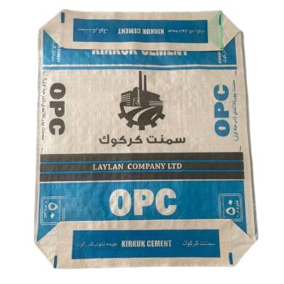 China El cemento tejido empaqueta los bolsos de encargo ISO14001 del polipropileno de 50KG 40KG 25KG en venta