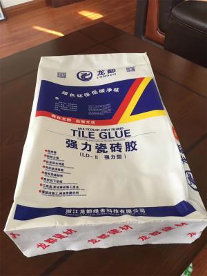 China 20kg 25kg Tile Adhesive Plastic BOPP Woven Bags Building Material Packaging Bag for sale