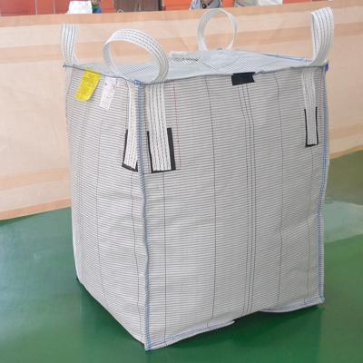 China Construction Cement Jumbo Bags Flat Bottom 1 Ton Bulk Bag With Printing for sale