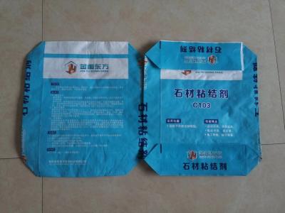 China Plastic BOPP Woven Bags Cement Tile Adhesive 20kg 25kg For Building Material for sale