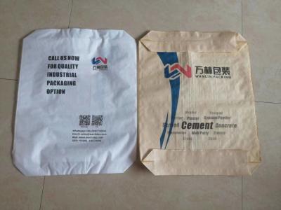 China Waterproof Cement Packing Bags 20kg 40Kg 50kg Empty PP Woven Sacks for sale