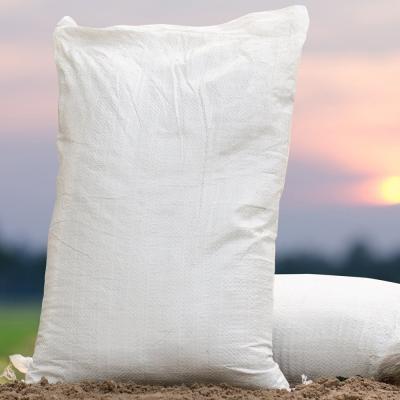 Chine Le sable tissé blanc de polypropylène met en sac réutiliser les sacs vides 50KG de gravier à vendre