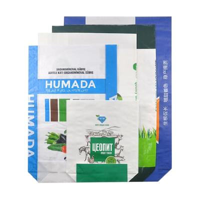 China PP Woven Empty Animal Feed Bags Sacks 25kg 40kg 50kg Customized for sale