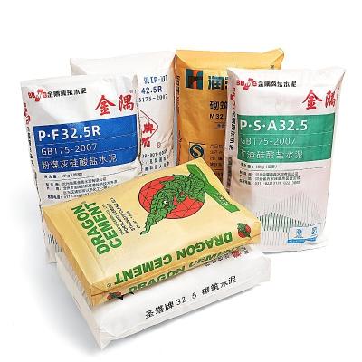 Cina Self-closing Valve Woven Bag Empty Cement Bag PP Valve Bag 20 KG 25 KG 40 KG 50 KG Cement Sack in vendita