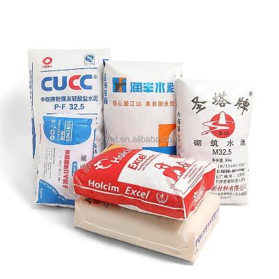 China Cement Packing Bag AD STAR KON Pp Woven Cement Bag For Holcim 25kg To 50kg for sale