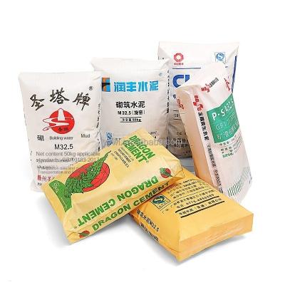 China Warme verkoop 25 kg 40 kg 50 kg PP geweven zak cement zak lege cement zak PP klep zak Te koop