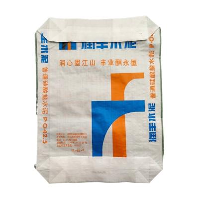 China Warmverkauf 25 KG 40 KG 50 KG PP Gewebter Beutel Zementsack Leerer Zementbeutel PP Ventilbeutel Block Boden mit Ventil zu verkaufen