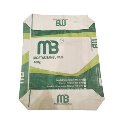 China Bag Manufacturer Empty PP Woven Valve Bag for Mortar Cement 50kg 40kg 30kg 25kg 20kg Te koop