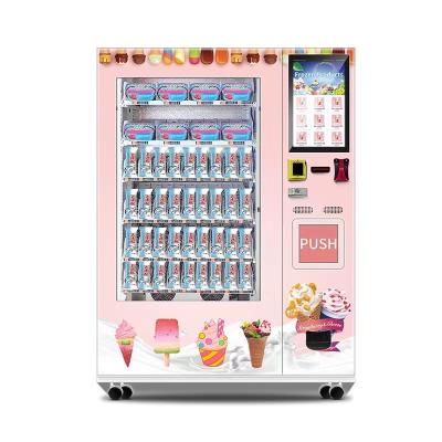 China 21.5 Inch Touch Screen Soft Ice Cream Vending Machine 160W OEM for sale