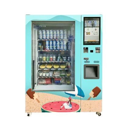 China Automated Healthy Food Cold Drink Beverage Snack Soda Small Vending Machine Retail Store for sale