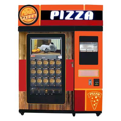 China Outdoor Business Self-Service Fast Food Making Machine Touch Screen Fully Automatic Pizza Vending Machines for sale