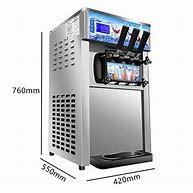 China Stainless Steel Soft Serve Ice Cream Machine Commercial Table Top Three Flavors With Air Pump for sale