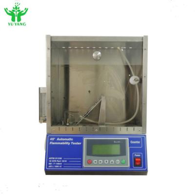 China ASTM D1230 Automatic Flammability Tester Operating Procedure Of 45 Degree for sale