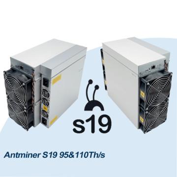 China SHA-256 algorithm S19 Asic Miner , Antminer S19 Pro 110th 95th 90th for sale