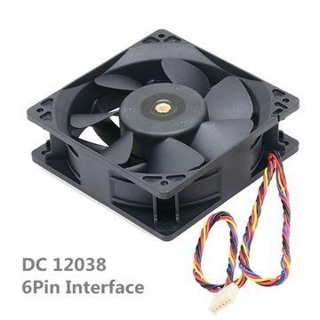 China 6000 RPM Asic Miner Fan 12cm PWM For AntMiner S9 T9+ L3+ D3 for sale