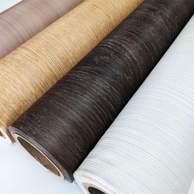 China Semi Rigid Wood Texture PVC Interior Film Sheet For Lamination Process for sale