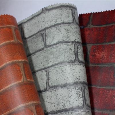Κίνα 60cm*10m Roll Brick Design PVC Ετικέτες τοίχου Αδιάβροχα Εύκολη εγκατάσταση προς πώληση