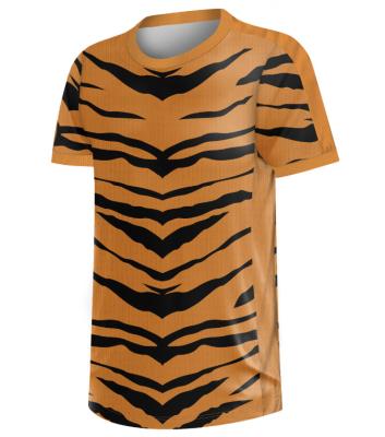 China Tiger Stripe 3XL Mens Jersey Shirt , BSCI Custom Racing Singlets for sale