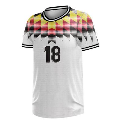 China Digital Sublimation Custom Soccer Uniforms , BSCI XS White Short Sleeve T Shirt for sale