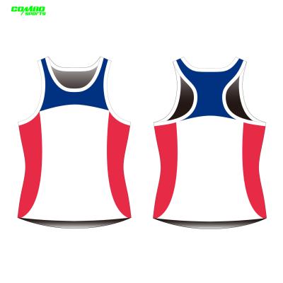 China Custom Athletic Teamwear Breathable 100gsm Women'S Racing Singlet for sale