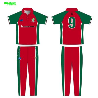China Sublimated Cricket Jersey Uniform Sportswear Latest Own Design for sale