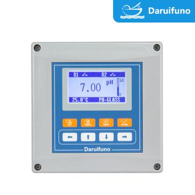 China 0~14pH 4~20mA or 0~20mA Online pH ORP Meter Controller For Water Treatment for sale